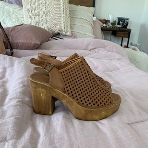Truffle collection 70s inspired chunky heels